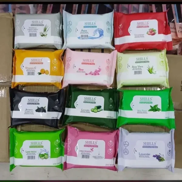 Shills Professional Refreshing Wet Wipes 25 Pices