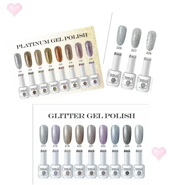 Shills Professional Glitter Gel Polis 217-236