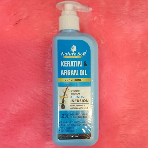 Nature soft keratin Argan oil conditioner