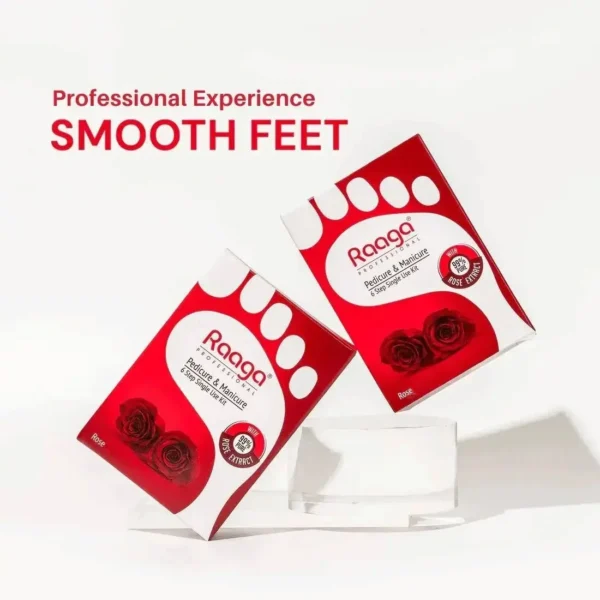 Raaga Professional Rose Pedicure and Manicure Kit for Soft & Relaxed Hands and Feet